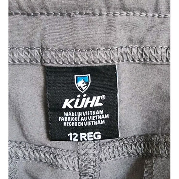 Kuhl Women's Freeflex Roll-up Cargo Pants 12 Reg Gray Drawstring Relaxed Fit - Picture 16 of 16